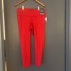 GapFit Full-Length Red Leggings Petite Large Never Worn
